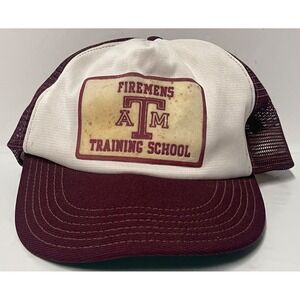 FIREMENS A&M TRAING SCHOOL CAP VINTAGE SMALL SNAP BACK